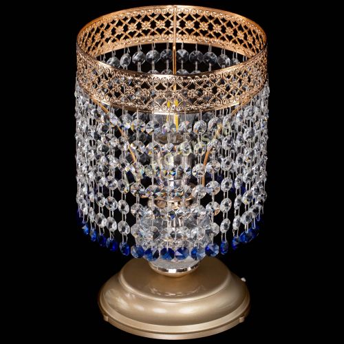 Настольная лампа Венеция №1 мини синяя в Саратове Гусь Хрустальный
