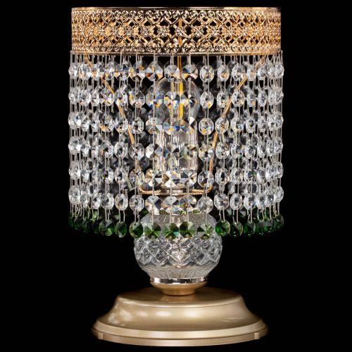 Настольная лампа Венеция №1 мини зеленая в Саратове Гусь Хрустальный