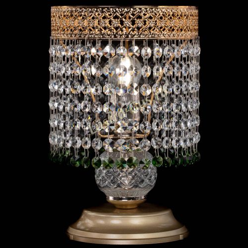 Настольная лампа Венеция №1 мини зеленая в Саратове Гусь Хрустальный