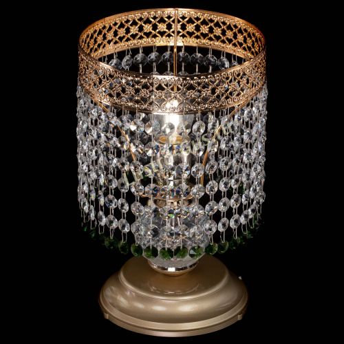 Настольная лампа Венеция №1 мини зеленая в Саратове Гусь Хрустальный