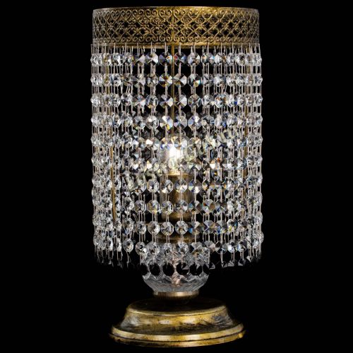 Настольная лампа Венеция оптикон №1 бронза черная в Саратове Гусь Хрустальный