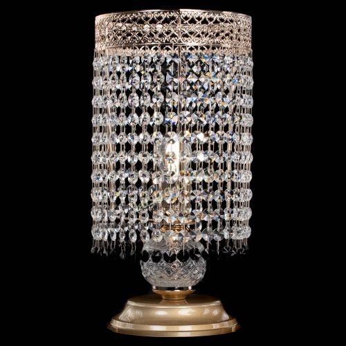 Настольная лампа Венеция оптикон №1 черная в Саратове Гусь Хрустальный