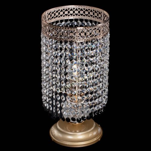 Настольная лампа Венеция оптикон №1 черная в Саратове Гусь Хрустальный