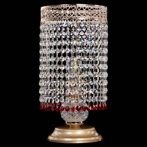 Настольная лампа Венеция оптикон №1 красная в Саратове Гусь Хрустальный
