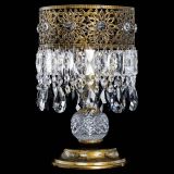 Настольная лампа Восток с пластинками под бронзу Черная в Саратове