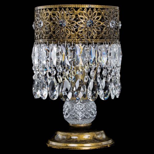 Настольная лампа Восток с пластинками под бронзу в Саратове Гусь Хрустальный