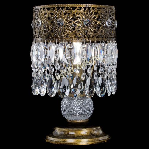 Настольная лампа Восток с пластинками под бронзу в Саратове Гусь Хрустальный