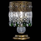 Настольная лампа Восток с пластинками под бронзу Зеленая в Саратове