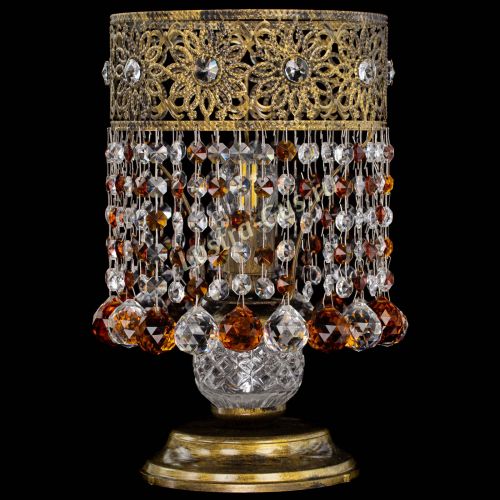 Настольная лампа Восток с шарами под бронзу Чайная в Саратове Гусь Хрустальный