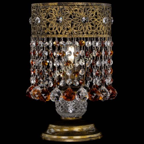 Настольная лампа Восток с шарами под бронзу Чайная в Саратове Гусь Хрустальный