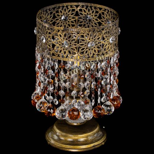 Настольная лампа Восток с шарами под бронзу Чайная в Саратове Гусь Хрустальный