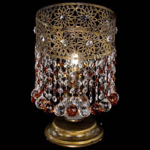 Настольная лампа Восток с шарами под бронзу Чайная в Саратове Гусь Хрустальный