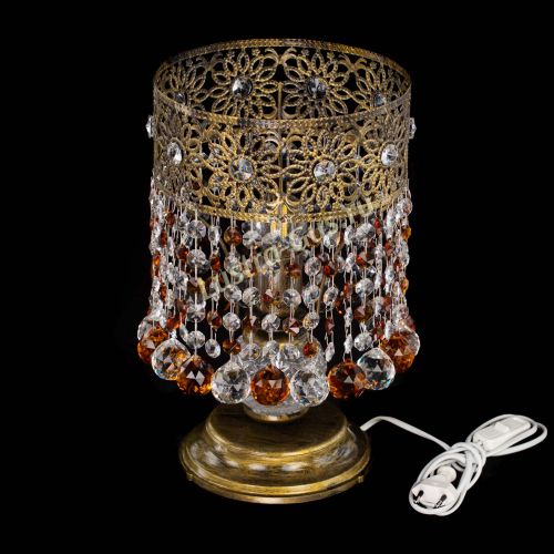 Настольная лампа Восток с шарами под бронзу Чайная в Саратове Гусь Хрустальный