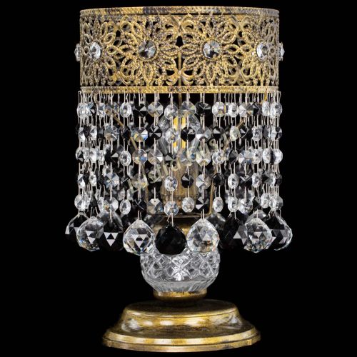 Настольная лампа Восток с шарами под бронзу Черная в Саратове Гусь Хрустальный