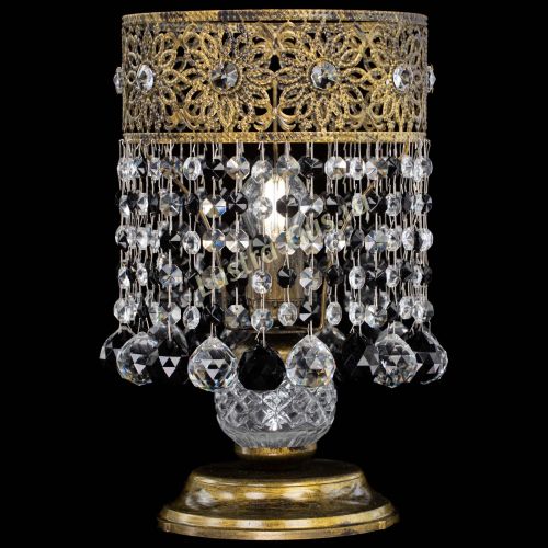 Настольная лампа Восток с шарами под бронзу Черная в Саратове Гусь Хрустальный