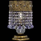 Настольная лампа Восток с шарами под бронзу Фиолетовая в Саратове