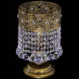 Настольная лампа Восток с шарами под бронзу Фиолетовая в Саратове