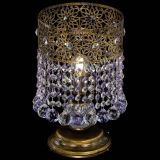 Настольная лампа Восток с шарами под бронзу Фиолетовая в Саратове