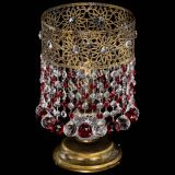 Настольная лампа Восток с шарами под бронзу Красная в Саратове