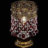Настольная лампа Восток с шарами под бронзу Красная в Саратове
