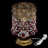 Настольная лампа Восток с шарами под бронзу Красная в Саратове