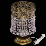 Настольная лампа Восток с шарами под бронзу Розовая в Саратове