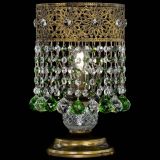 Настольная лампа Восток с шарами под бронзу Зеленая в Саратове