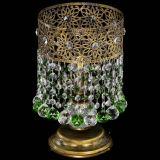 Настольная лампа Восток с шарами под бронзу Зеленая в Саратове