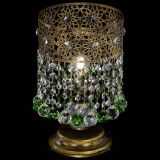 Настольная лампа Восток с шарами под бронзу Зеленая в Саратове