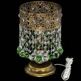 Настольная лампа Восток с шарами под бронзу Зеленая в Саратове