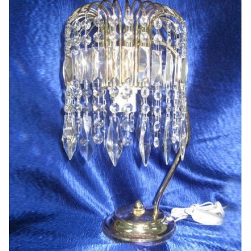 Лампа настольная Каскад Перо пласт в Саратове Гусь Хрустальный