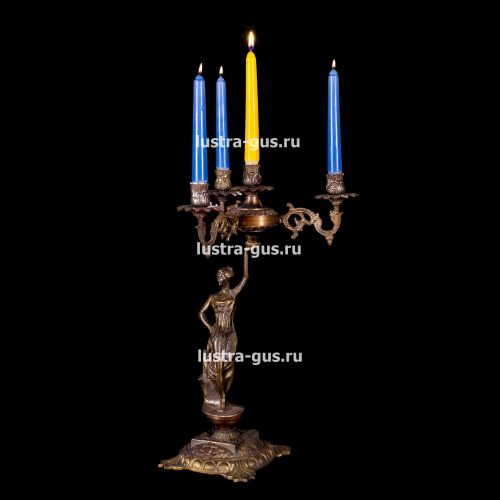 Подсвечник Изабелла богиня 4 свечи в Саратове Гусь Хрустальный