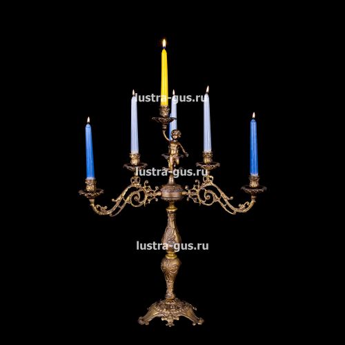 Подсвечник Изабелла ангел 7 свечей в Саратове Гусь Хрустальный