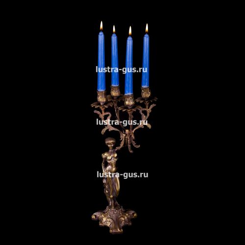 Подсвечник Изабелла богиня 2 - 4 свечи в Саратове Гусь Хрустальный