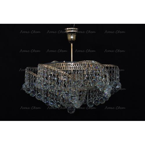 Люстра Космос 3 лампы с подвесом шар в Саратове Гусь Хрустальный