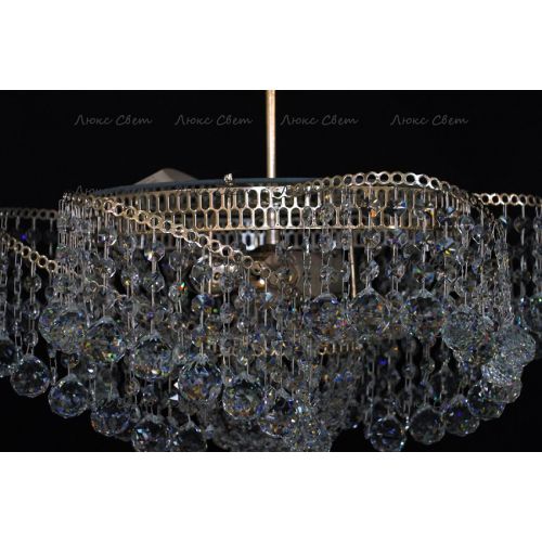 Люстра Космос 3 лампы с подвесом шар в Саратове Гусь Хрустальный