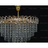 Люстра Капель Лепесток обтикон подвесная (собрана под конус) в Саратове