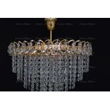 Люстра Капель Лепесток обтикон подвесная (собрана под конус) в Саратове