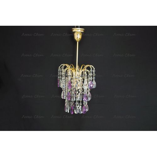 Люстра Зима журавлик фиолетовая в Саратове Гусь Хрустальный