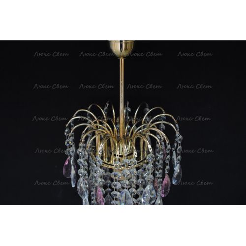 Люстра Зима журавлик розовая в Саратове Гусь Хрустальный