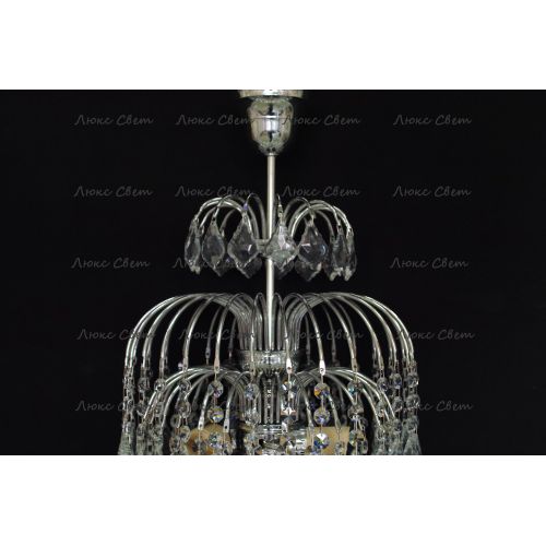 Люстра Хрустальные брызги с подвесом дубик в Саратове Гусь Хрустальный