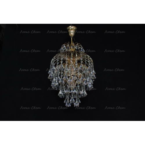 Люстра Хрустальные брызги с подвесом конус 40 мм в Саратове Гусь Хрустальный