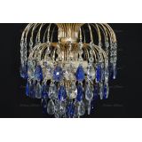 Люстра Хрустальные брызги с подвесом журавлик синий в Саратове