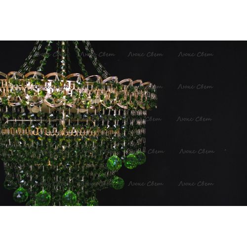 Люстра Натали Софья зеленая в Саратове Гусь Хрустальный