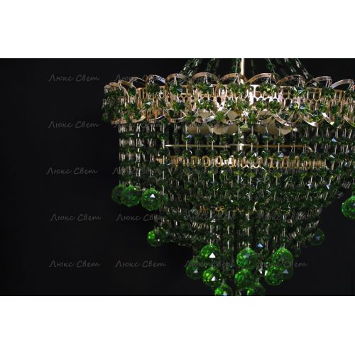 Люстра Натали Софья зеленая в Саратове Гусь Хрустальный