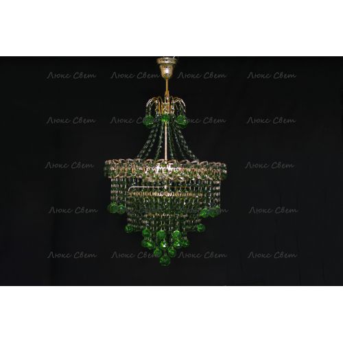 Люстра Натали Софья зеленая в Саратове Гусь Хрустальный
