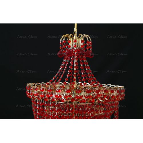 Люстра Натали Софья красная  в Саратове Гусь Хрустальный