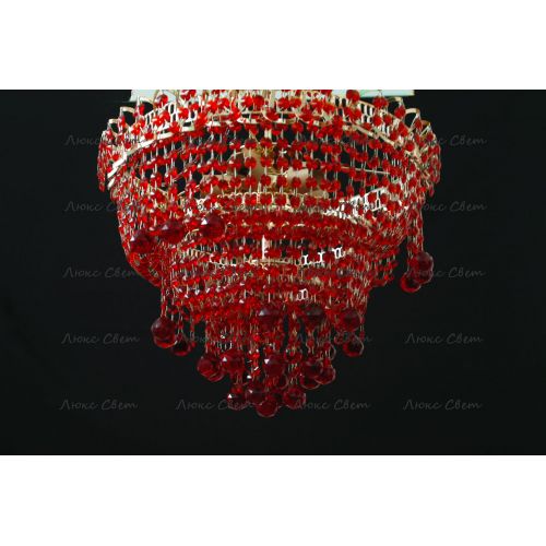 Люстра Натали Софья красная  в Саратове Гусь Хрустальный