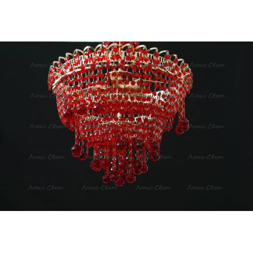 Люстра Натали Софья красная  в Саратове Гусь Хрустальный