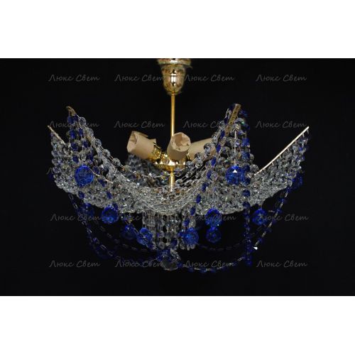 Люстра Марина № 2 цветная  в Саратове Гусь Хрустальный